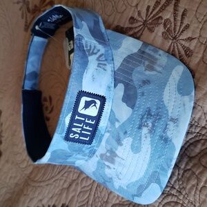 Salt Life Blue Camo Visor OS